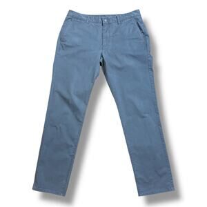 Bonobos Chino Pants Mens Slim Gray Stretch Flat Front Preppy Size 33/32